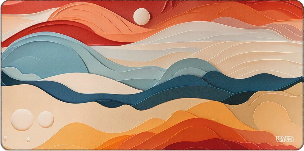 Podkładka Tilt PODKŁADKA POD MYSZKĘ XXL Miraż Pustynnych Fal 100x50 TILT Antypoślizgowa