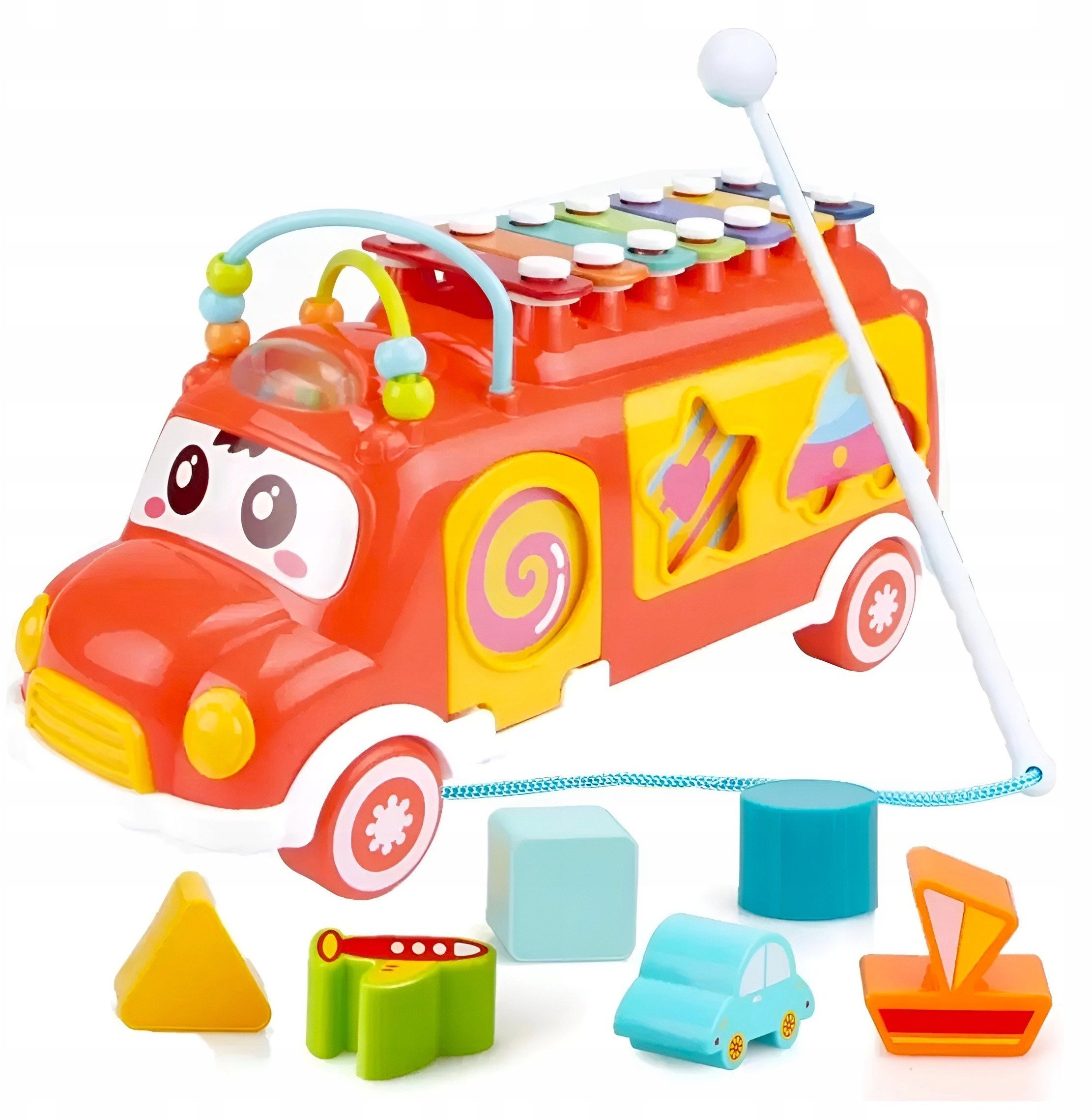CymbaÅki sorter konik samochodzik muzyczny dla dzieci czerwony