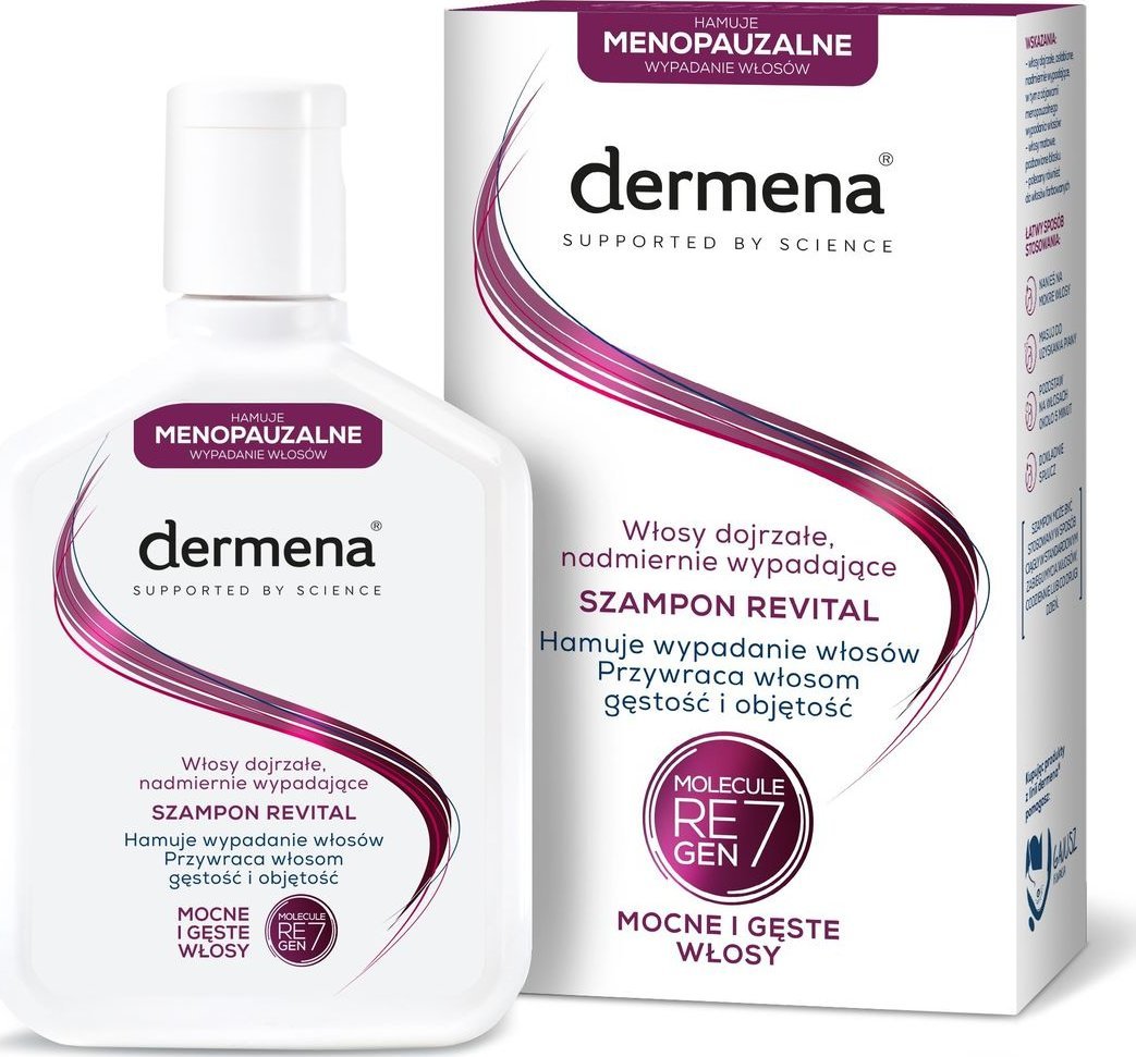Dermena Revital nawilżająco-regenerujący szampon do włosów dojrzałych,nadmiernie wypadających 200ml