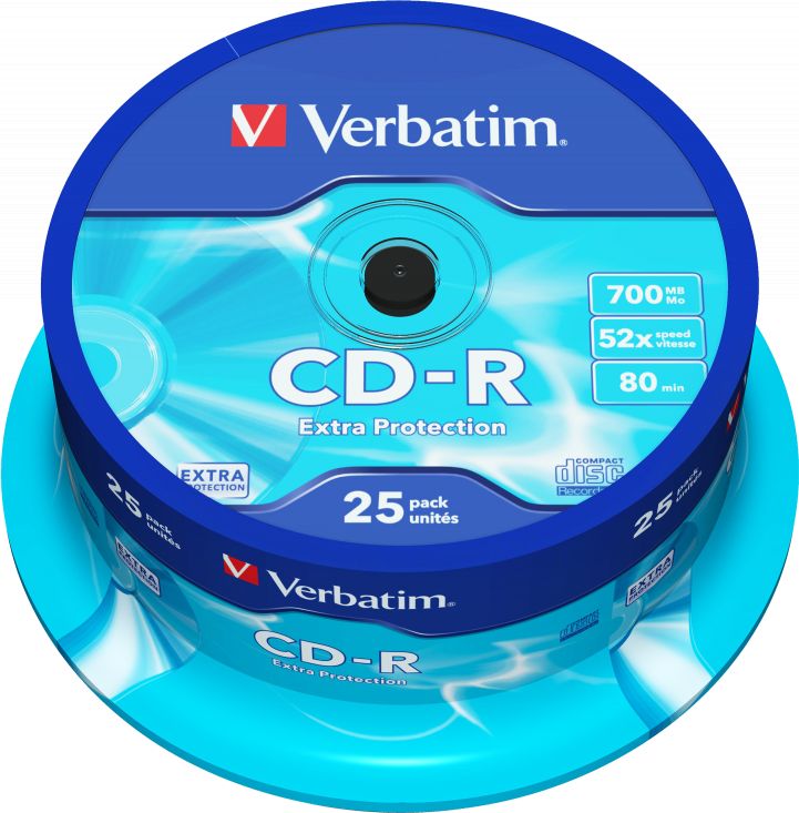 Verbatim CD-R 700 MB 52x 25 sztuk (43432)