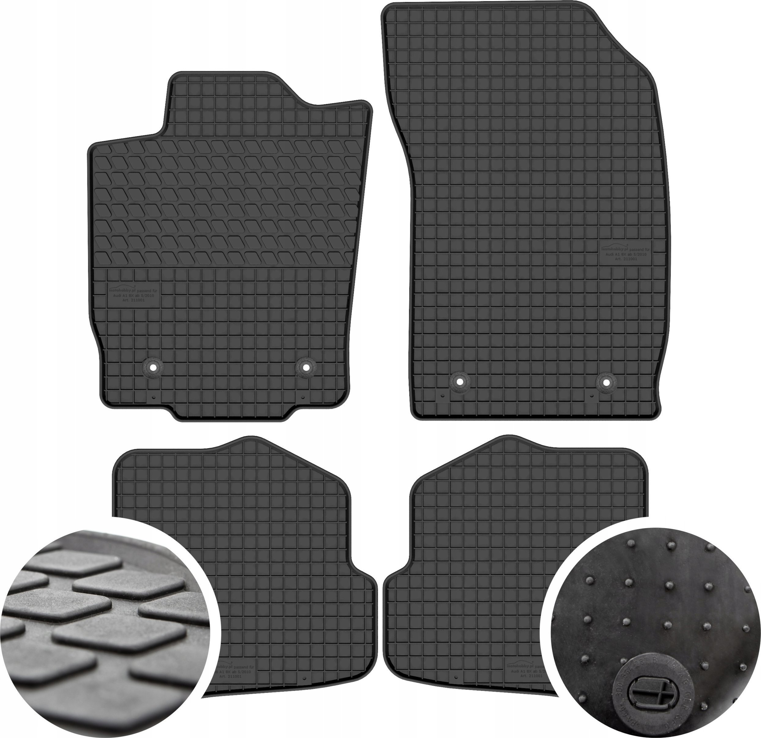 Cikcar Dywaniki gumowe do Audi A1 8X