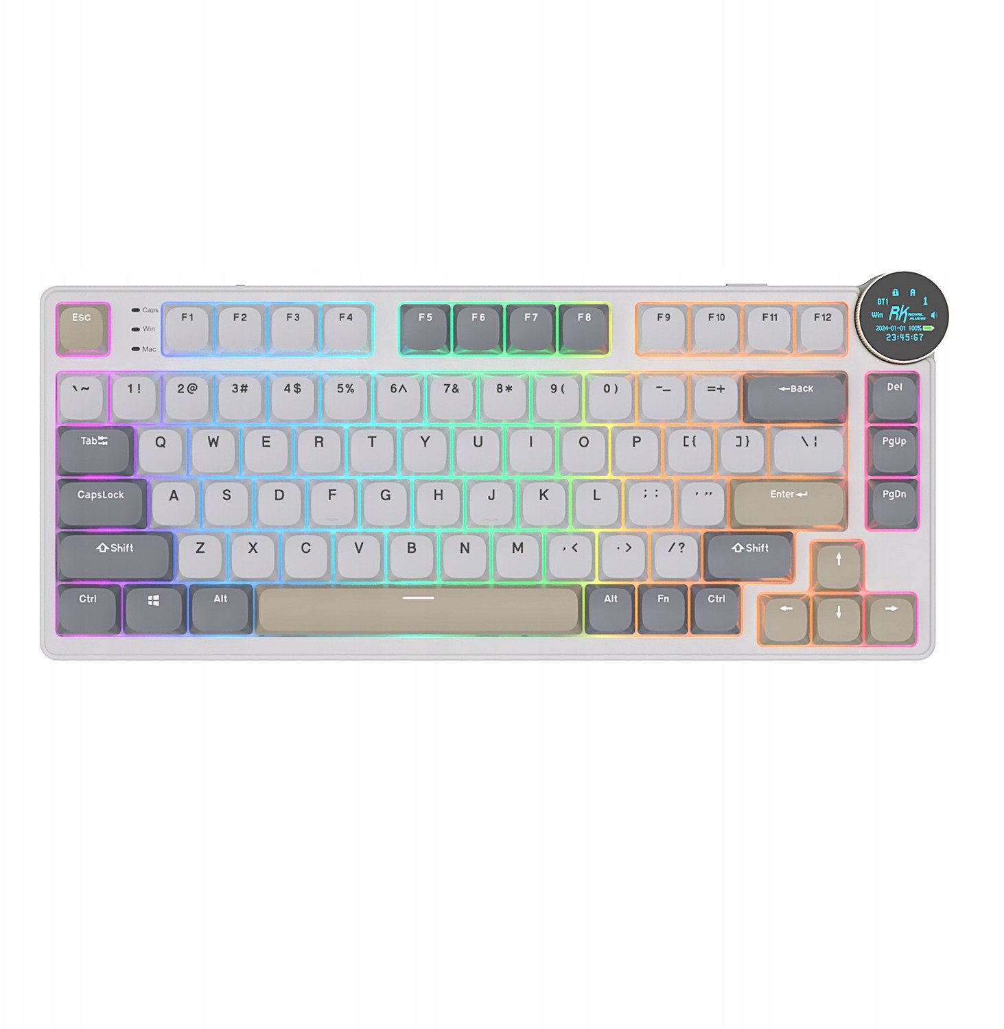 ROYAL KLUDGE RK N80 Pearly Dawn Gaming Keyboard Red switch