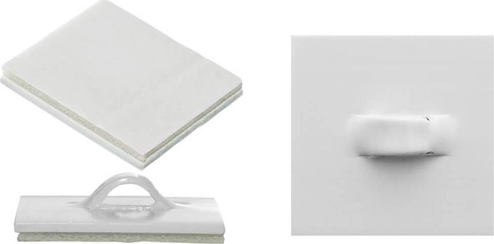 Party Deco Uchwyty samoprzylepne z oczkiem - 100 szt. uniwersalny