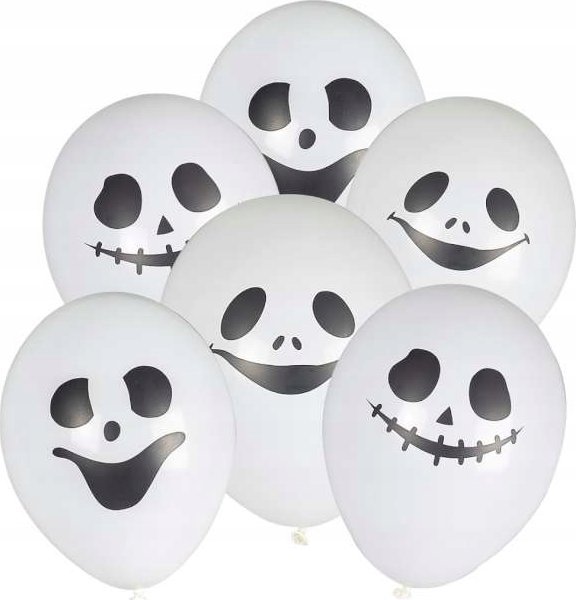 Arpex Balony Halloween duszki 28cm, op.6szt.