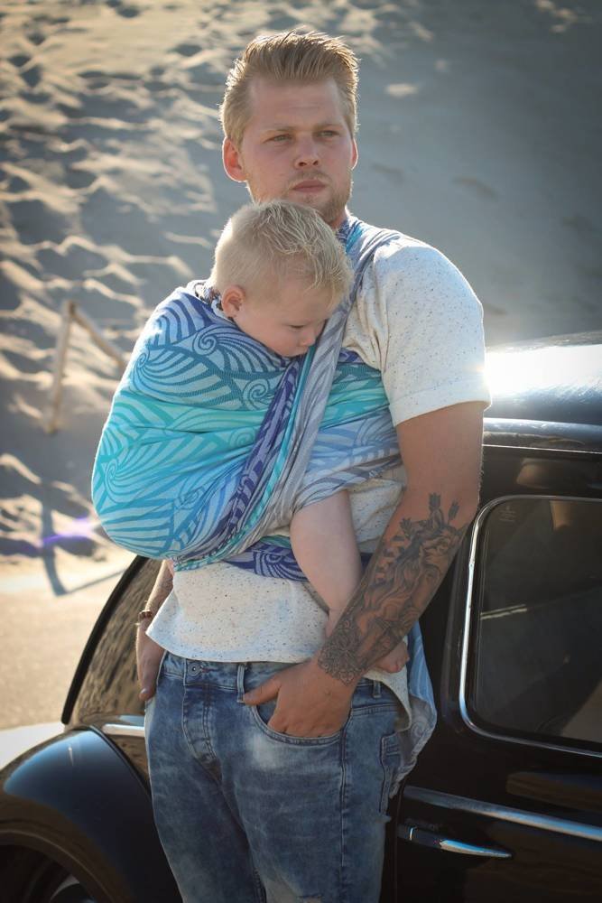 Yaro Slings Chusta tkana Yaro Dandy Aqua Grad Repreve 5 (4.2 m.)