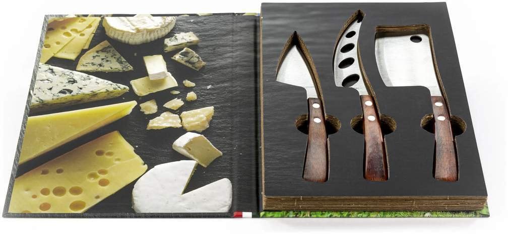 Legnoart LATTEVIVO Zestaw do sera z 3 częściami z ciemnego drewna
