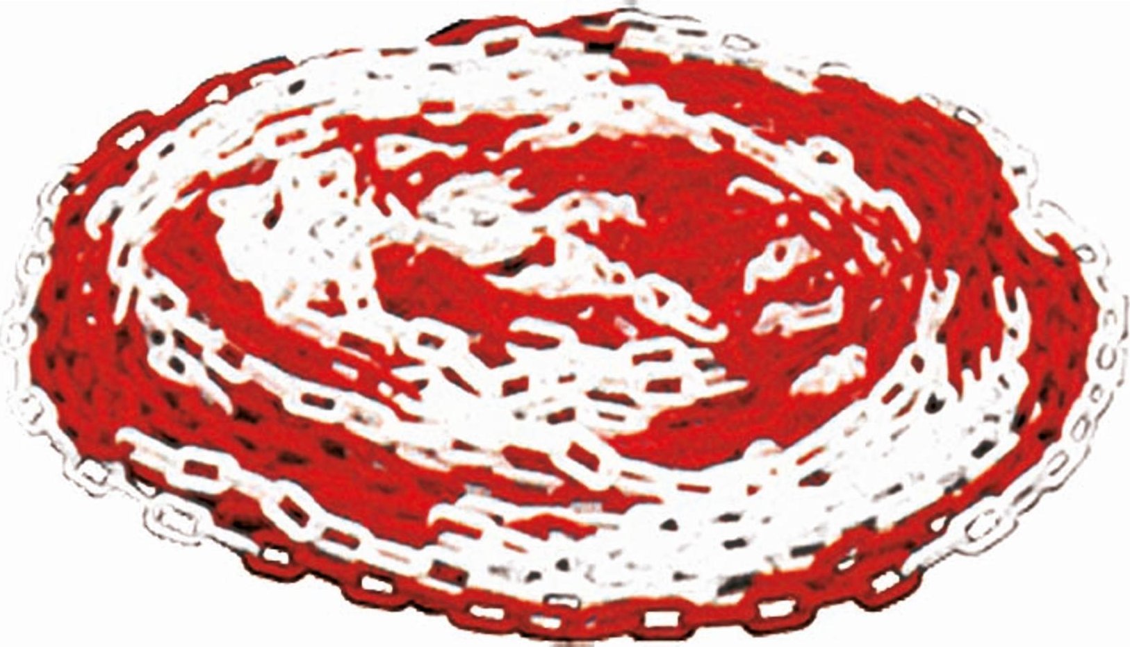 JSP ŁAŃCUCHY 8 MM OP. 25M - czerwony-biały