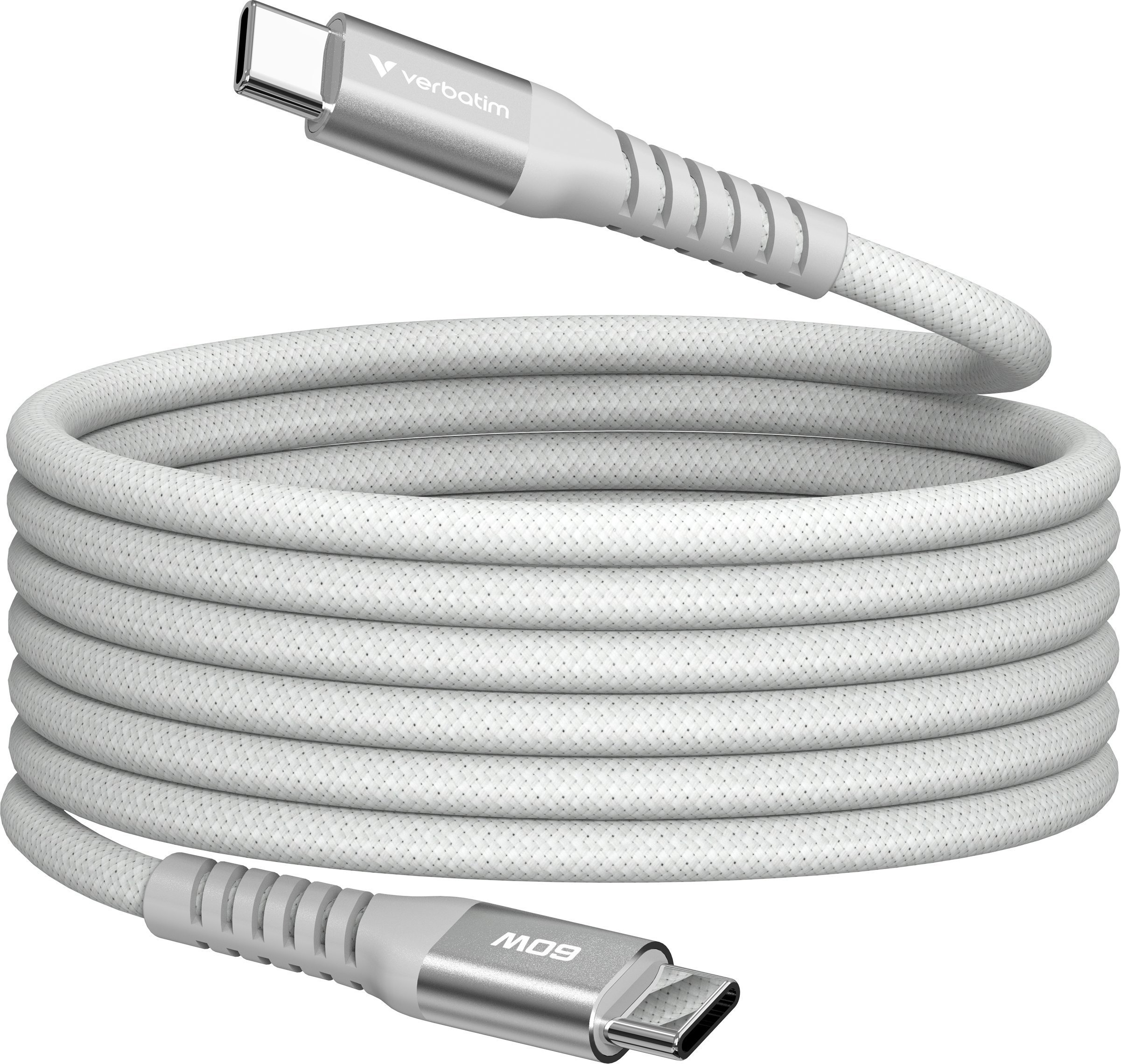Kabel USB Verbatim USB-C - USB-C 1.2 m Szary (31850)