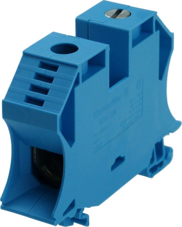 Weidmuller WDU 35N BL 35 mm Przelotowa rzędowa listwa zaciskowa złącze śrubowe 500V 125A niebieska 1040480000 Weidmller 3834