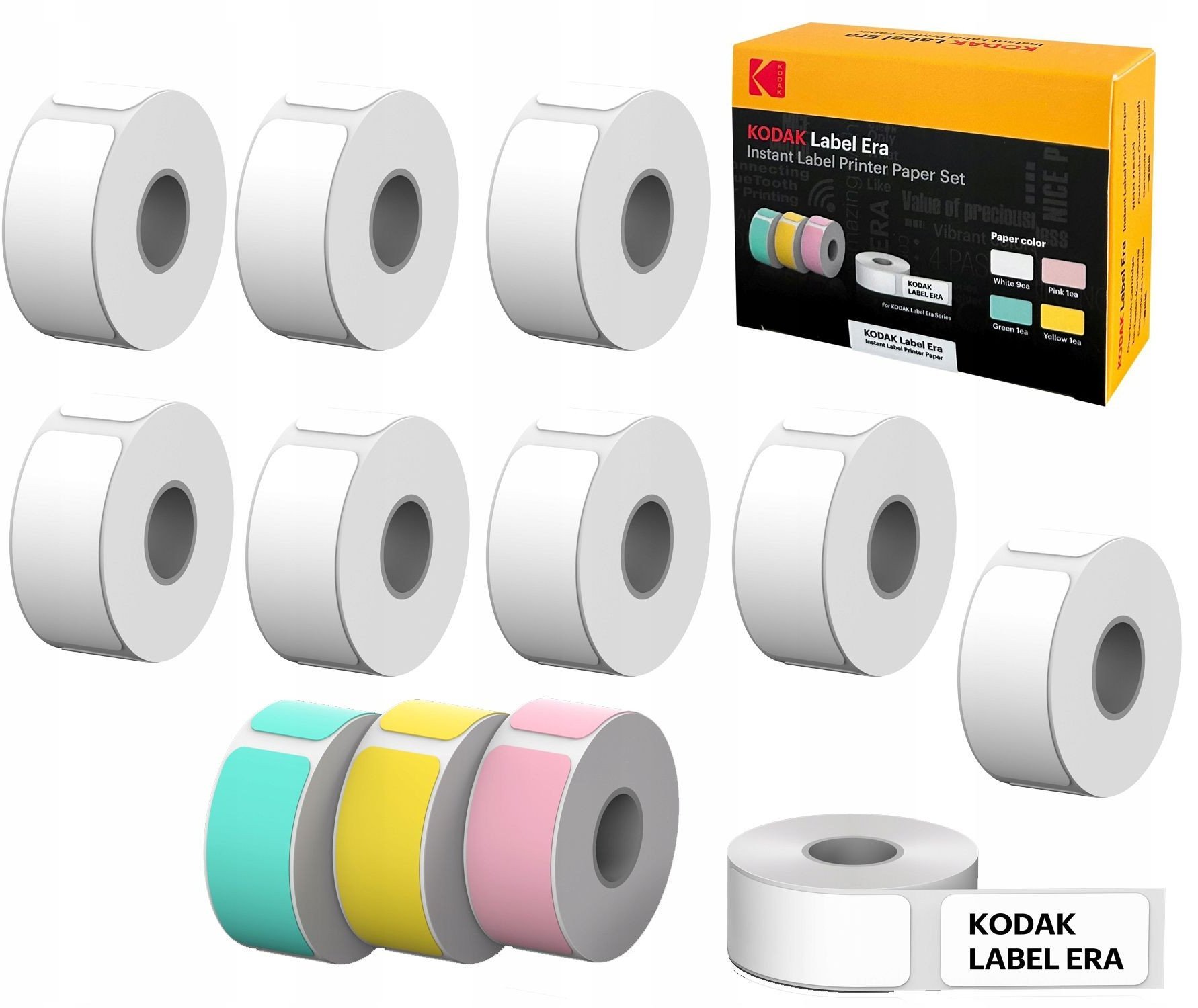 Kodak Papier Wkłady 5x Wkład Rolka Do Drukarki Etykiet Do Label Era M50 / Crg M0512