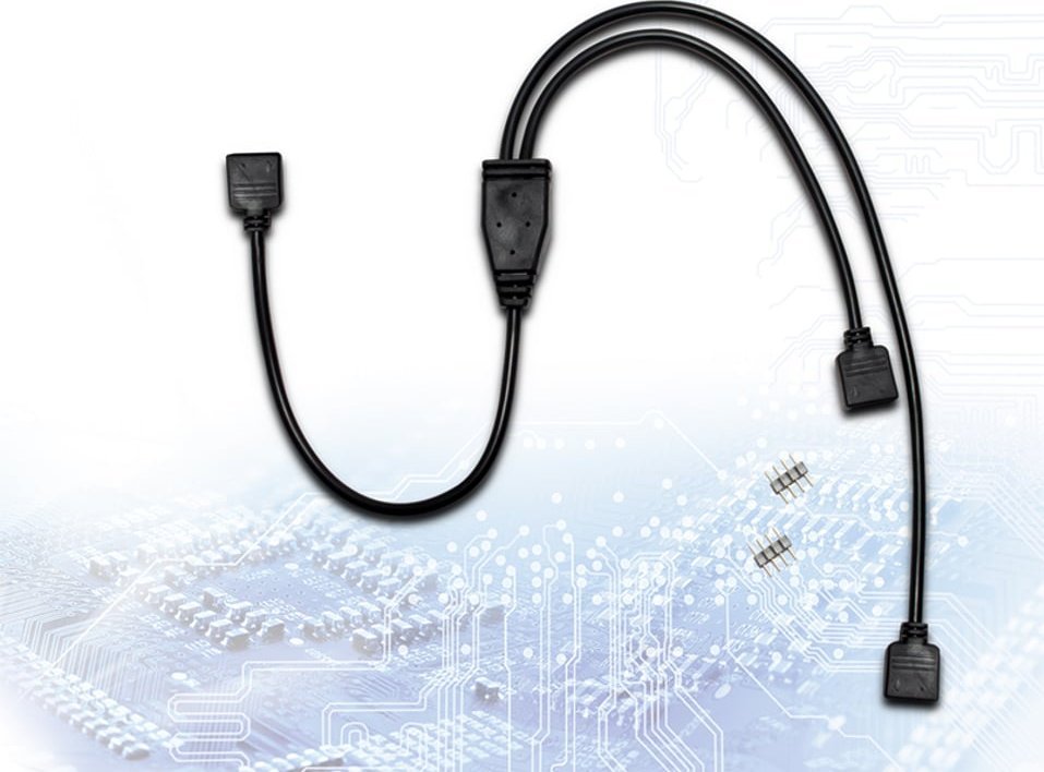 Kabel Inter-Tech Inter-Tech RGB Verteiler 2-fach 0,48 m S-Video (4-pin) 2 x S-Video (4-pin) Czarny