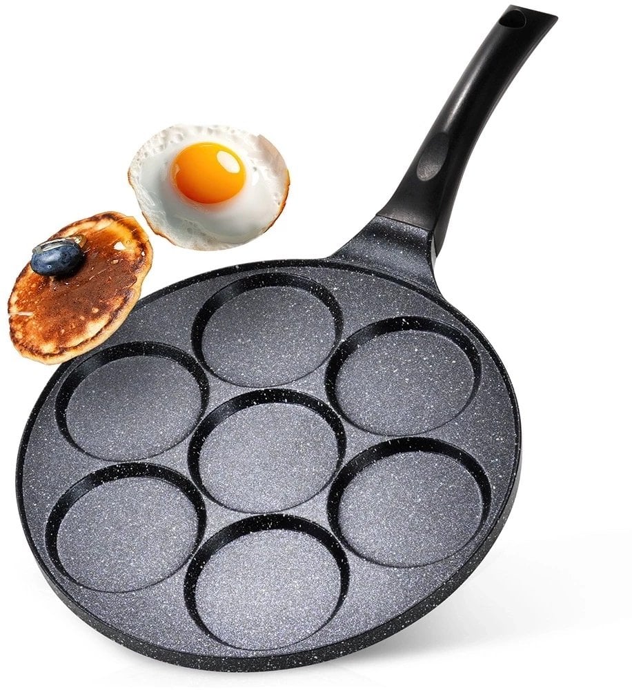 Patelnia do jajek granitowa 7 otworów BASIC LINE 26 cm