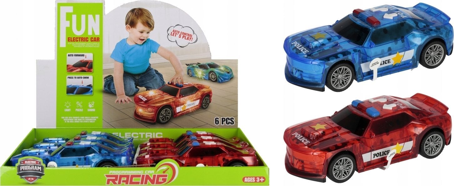 Mega Creative AUTO WYSCIG B/O 20CM MC DISP 6/36/72