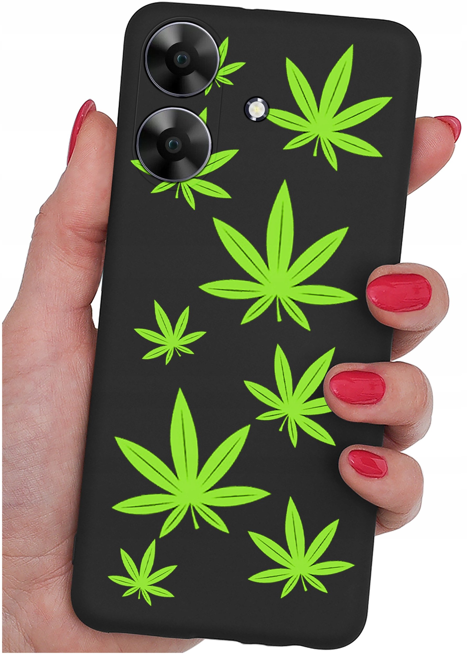 ETUI do Realme Note 60 CASE WZORY | SILIKONOWE MATT CASE + SZKŁO 9H