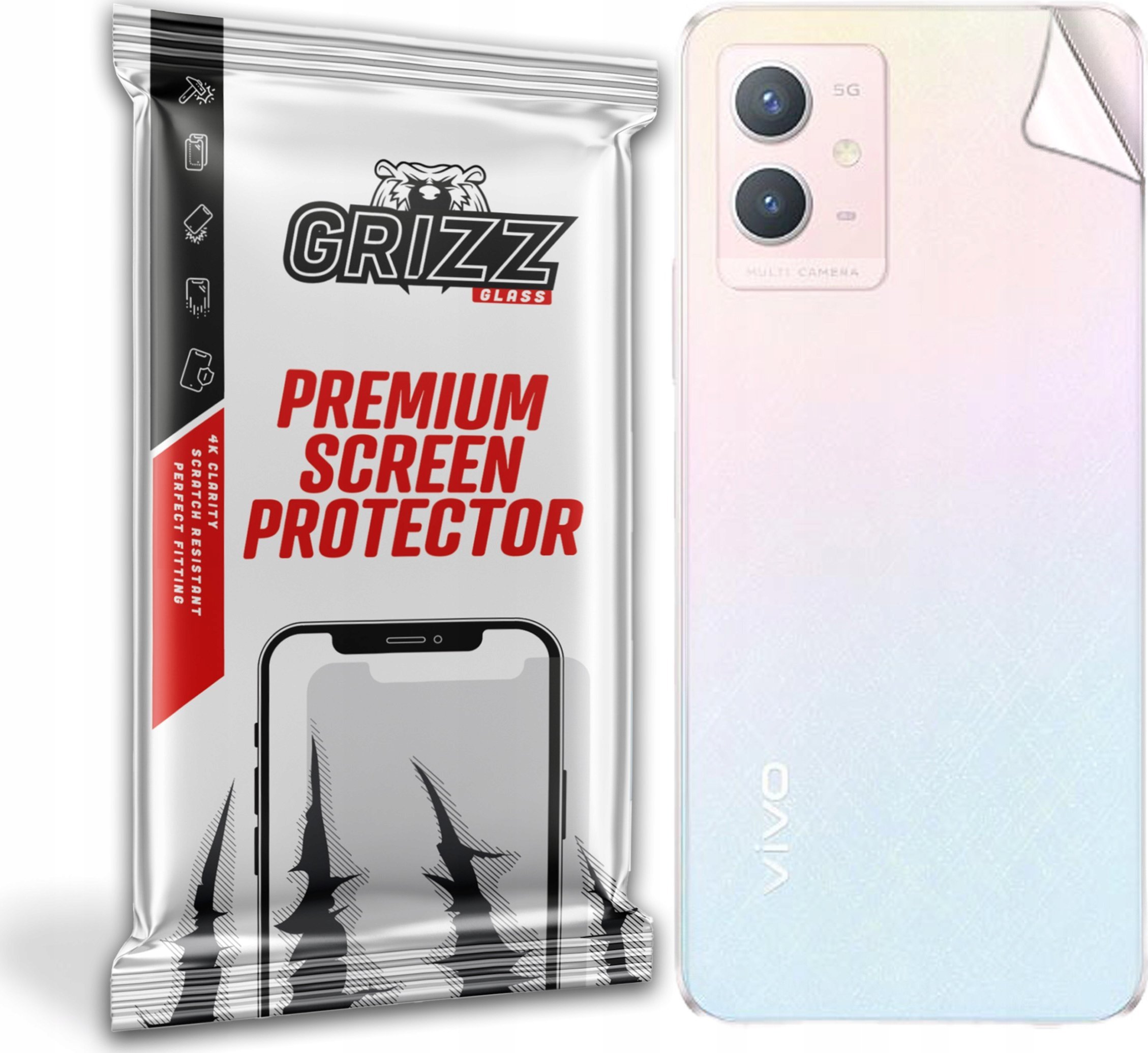 GrizzGlass Folia na tył Grizz Vivo Y52t