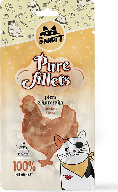 MR. Bandit Mr Bandit Pure Fillets pierś z kurczaka 30g