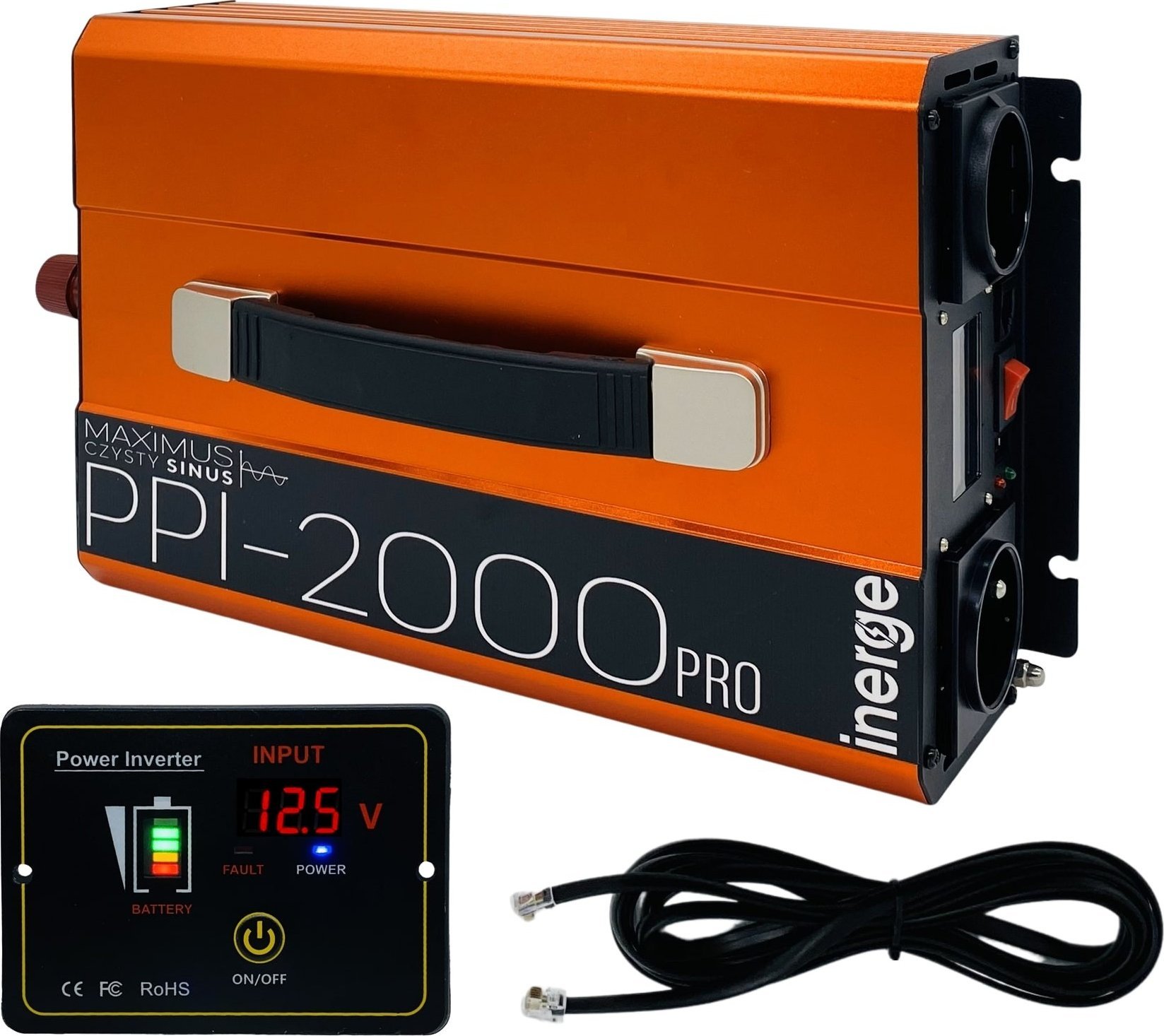 Przetwornica Inerge Przetwornica napięcia Maximus PPI-2000 PRO 12VDC/230VAC 2000VA/1000W