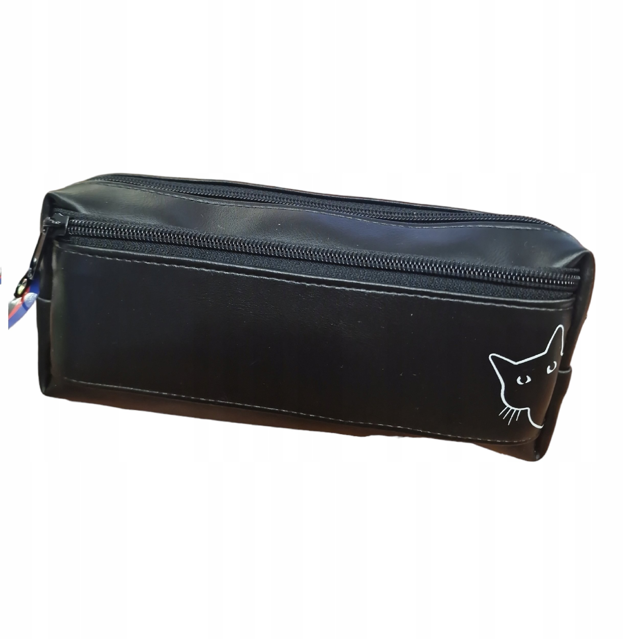 Piórnik dwukomorowy czarny MIX