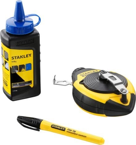 Stanley Sznur traserski FatMax 30m + kreda 115g + marker (0-47-681)