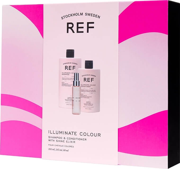 Gift Box Set Ref Stockholm: Illuminate Colour, Sulfates-Free, Hair Shampoo, For Strengthening, 285 ml + Illuminate Colour, Sulfates-Free, Hair Conditi