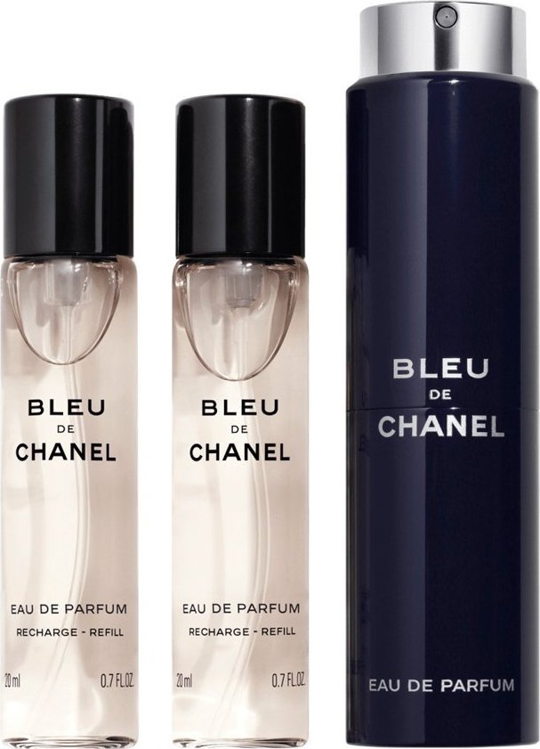 Chanel Chanel Bleu De Chanel Woda Perfumowana 60ml. EDP Travel spray and two refills 3x20ml.