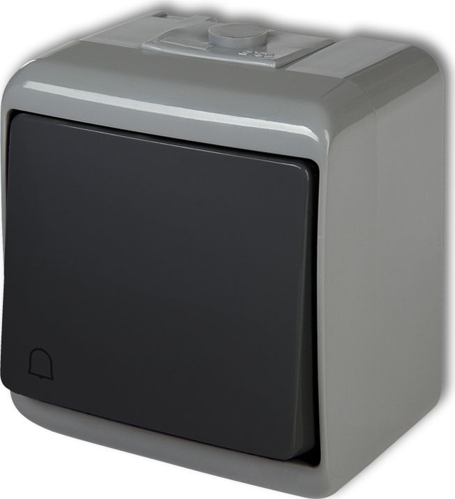 Karlik Junior Przycisk /dzwonek/ popielaty / grafitowy (30WHE-4)