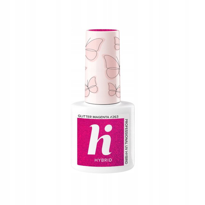 Hi Hybrid Hi Hybrid Lakier hybrydowy Butterfly #263 Glitter Magenta 5ml