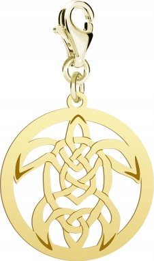 Radziszewska Jewellery Pozłacany Charms ŻÓŁW DEDYKACJA GRATIS