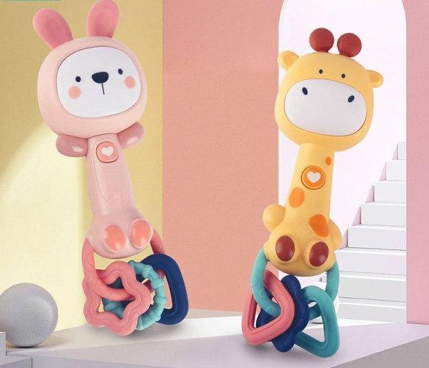 LUXMA Grzechotka królik melodyjki dźwięk światła BT0242K