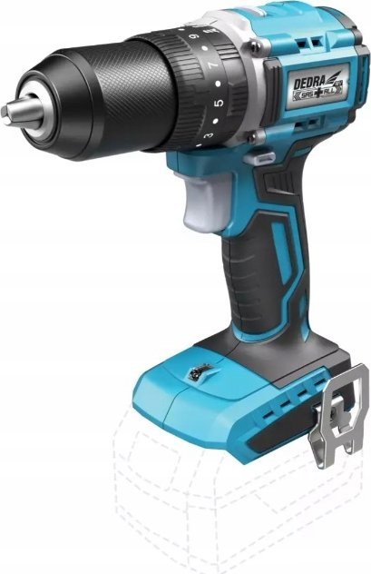 Wiertarko-wkrętarka Dedra WIERTARKO-WKRÄTARKA BEZSZCZ. UDAROWA 13MM 18V 0*AH SAS+