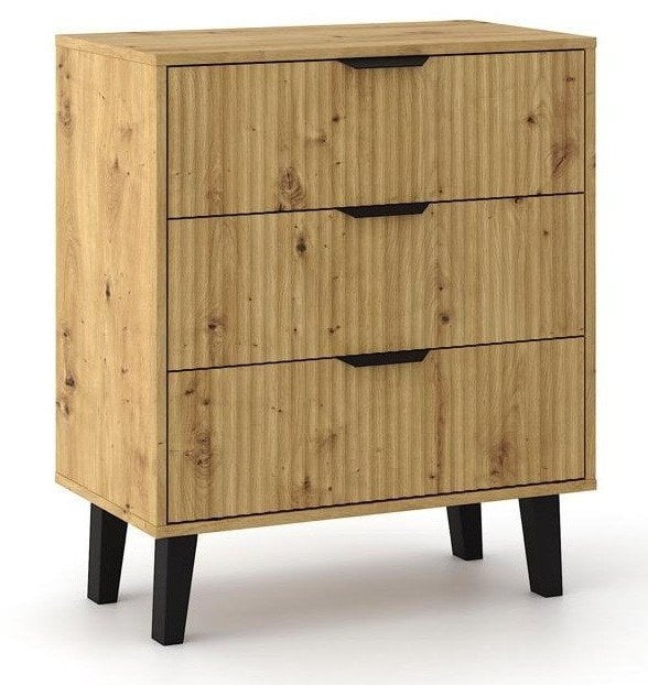Komoda Scandi 3S SLIM DĄB ARTISAN