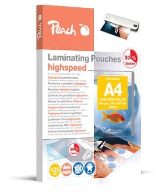 Peach Peach Laminierfolien A4 125mic express 100Stk. HighSpeed