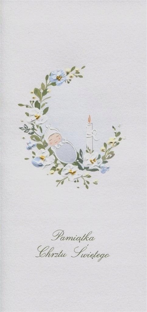 Teka Karnet Chrzest DL C22 - Niemowlę chłopiec