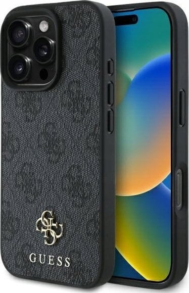 Guess GUHMP16LP4SM4MK iPhone 16 Pro 6.3" black/black hardcase 4G Small Classic MagSafe