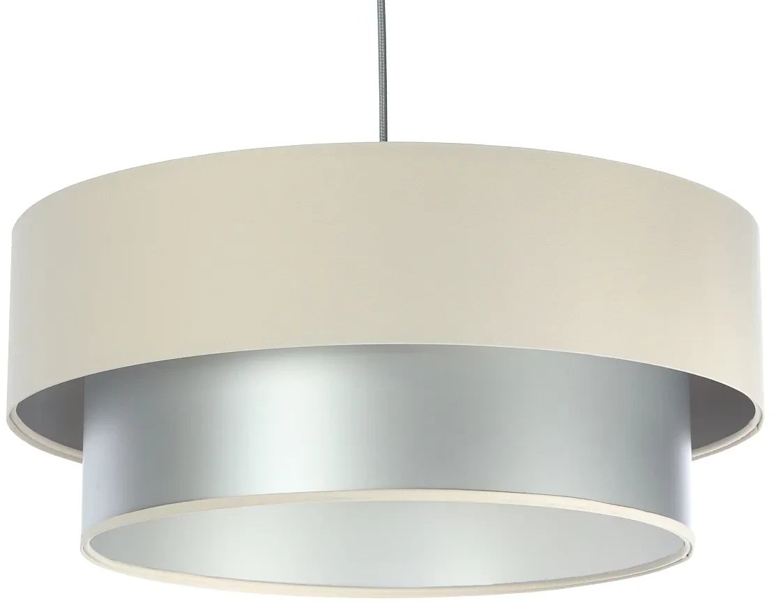 Lampa wisząca DOUBLE CREAM 60 kremowa/srebrna BPS KONCEPT