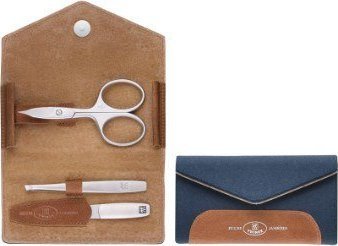 Zwilling Zestaw podróżny do manicure ZWILLING 97700-008-0 Twinox – niebieskie, filcowe etui, 3 elementy