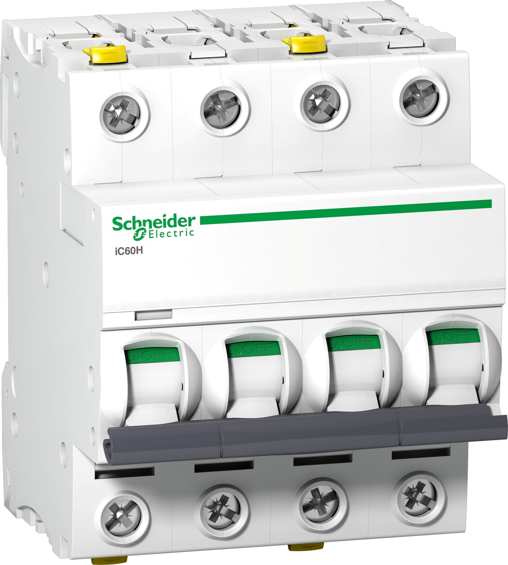 Schneider Electric Wyłącznik nadprądowy 4P C 10A 10kA AC iC60H-C10-4 A9F07410