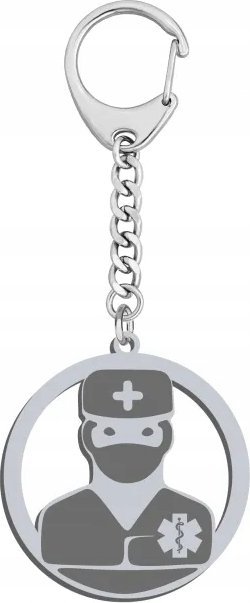 Radziszewska Jewellery Brelok Ratownik Medyczny srebro GRAWER GRATIS