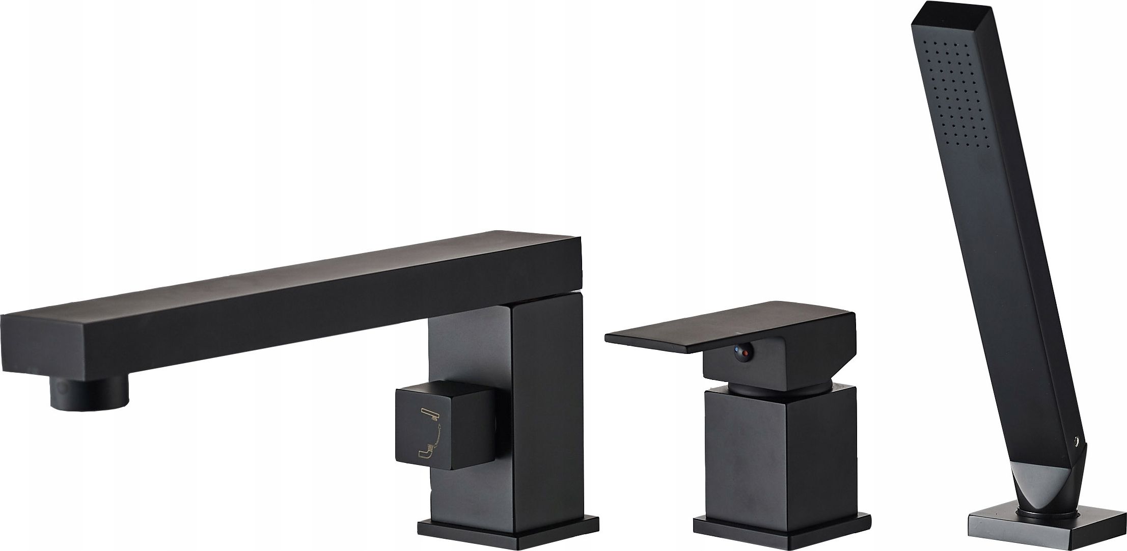 Bateria wannowa Rea Glen 3-otworowa czarny (REA-B6630)