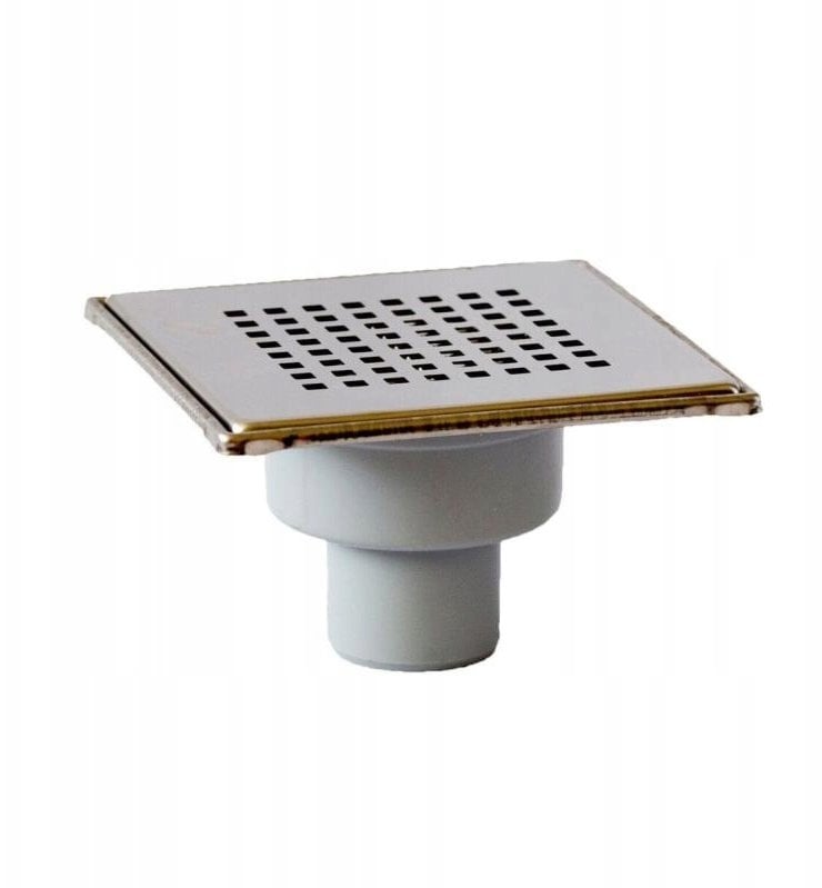 AKCES 11313 KRATKA ŚCIEKOWA AXUS PIONOWA FI 50 , 360ST. BLOKADA ODOROWA , RUSZT I RAMKA NIERDZEWNA MAT 150X150MM, BLISTER Z ZAWIESZKĄ // S.KRAT-A.15X1