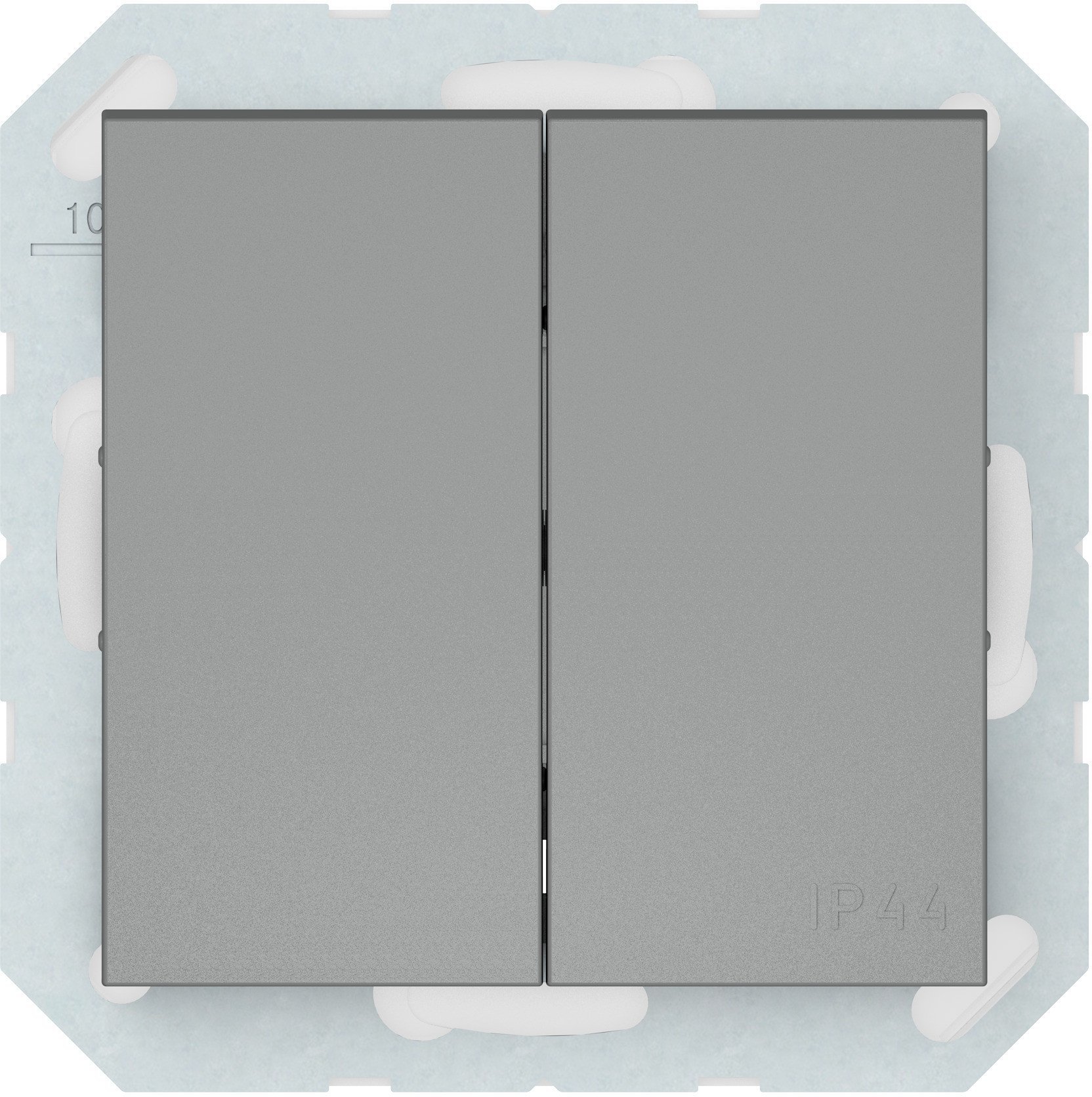 PUSH BUTTON 2G GREY P410-020-22 QR