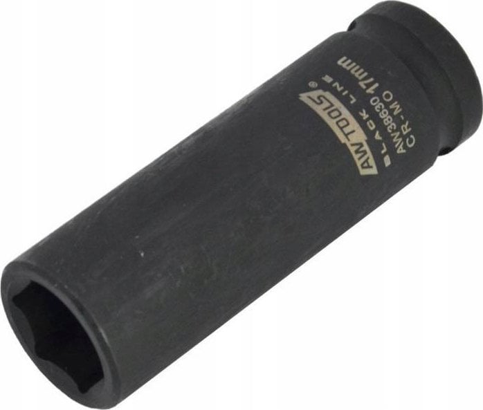 AWTools AWTOOLS NASADKA UDAROWA SZEŚCIOKĄTNA 1/2" DŁUGA 19mm BLACK LINE