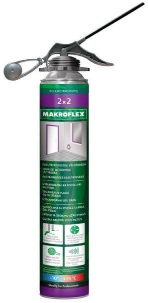 MAKROFLEX 2X2 PU FOAM 750 ML BALTI