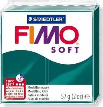 Fimo Masa plastyczna termoutwardzalna Soft szmaragodowa 57g