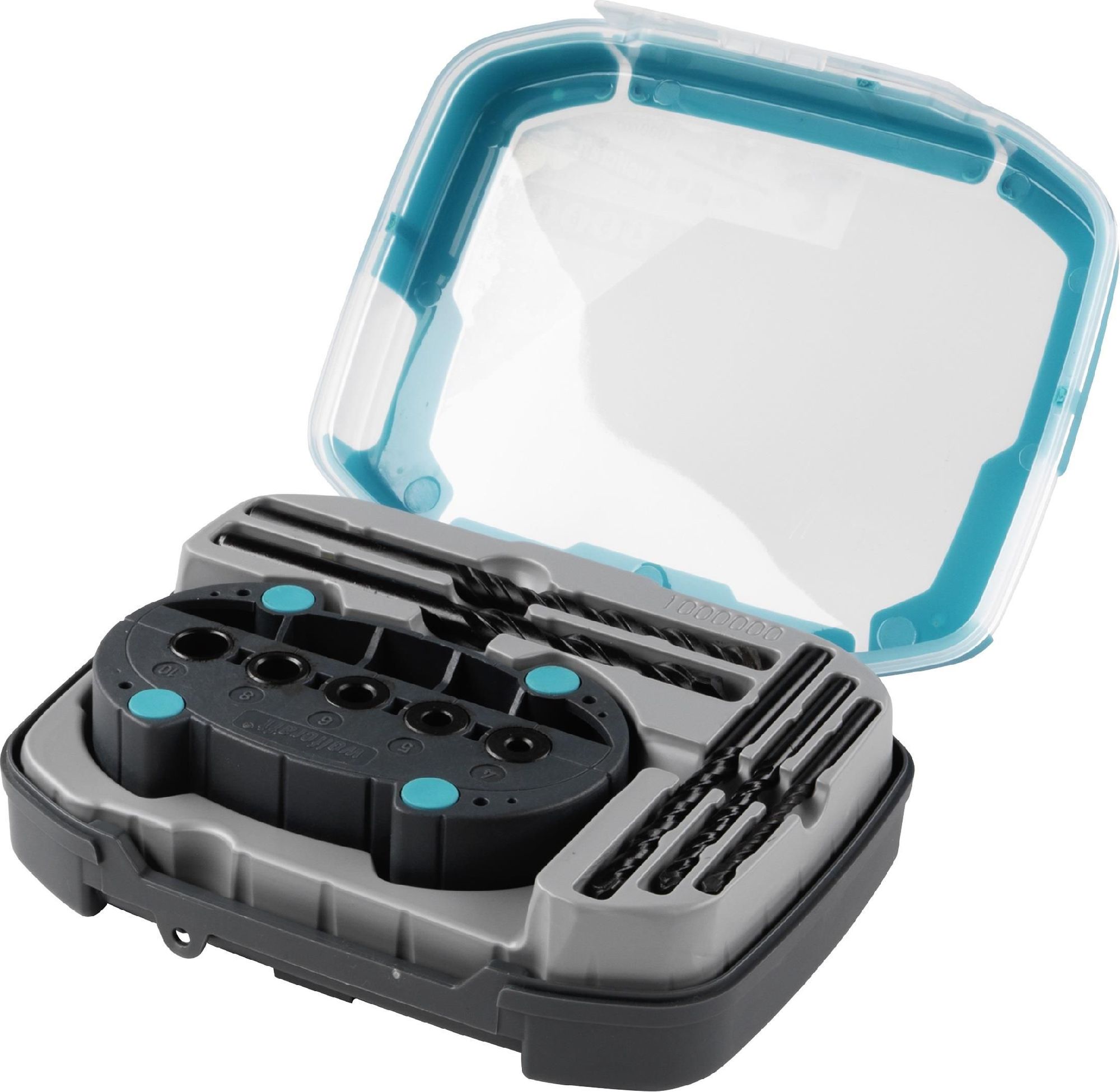 Wolfcraft Prowadnica wiertarska 4685000 w zestawie z wiertłami (WF1000000)