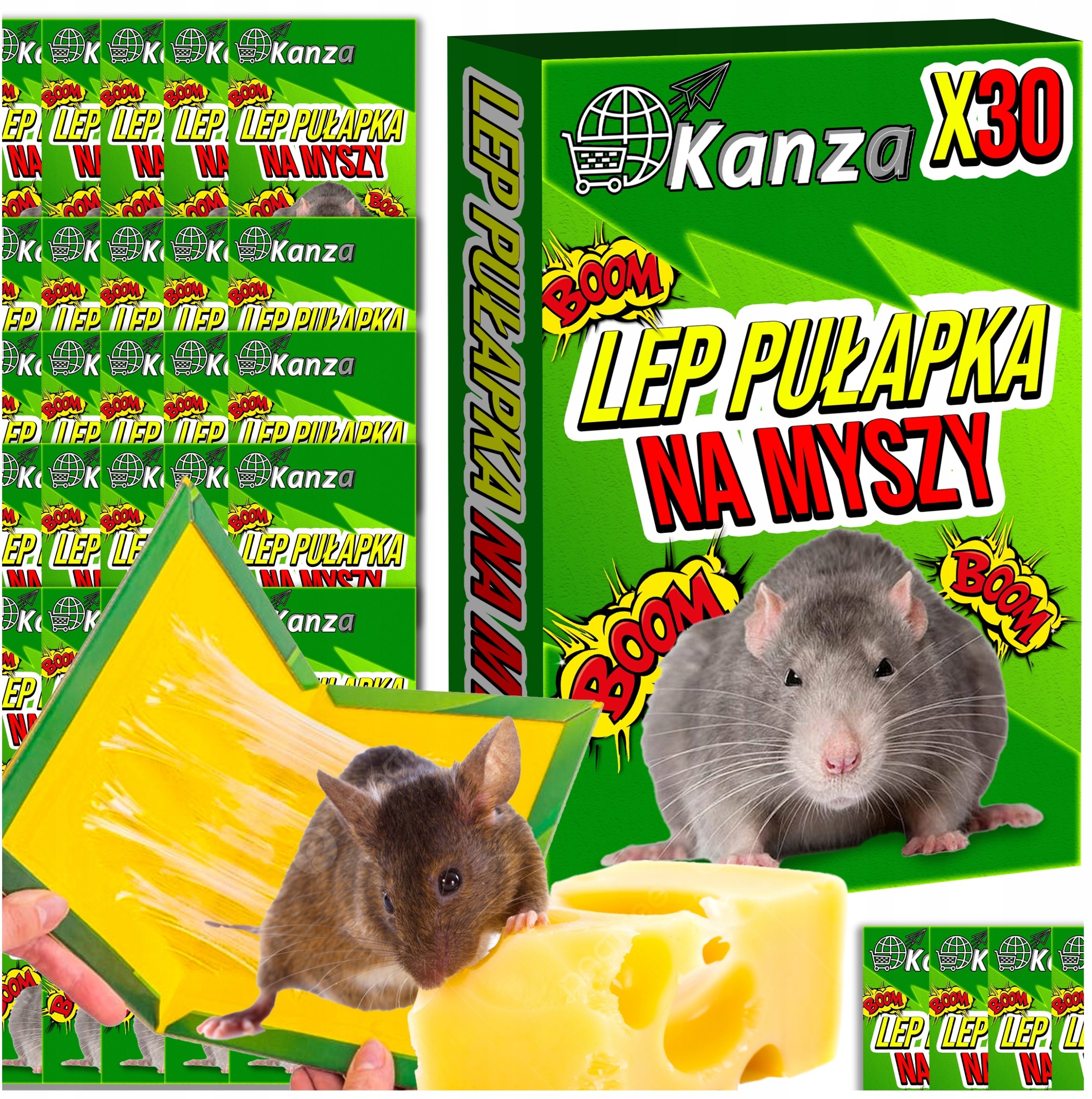 30x PUŁAPKA NA SZCZURY I MYSZY KANZA