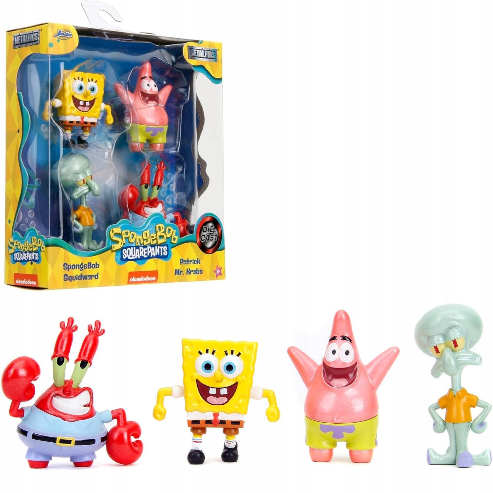 JADA SpongeBob metal 4pak fig 6,5cm 9335302314