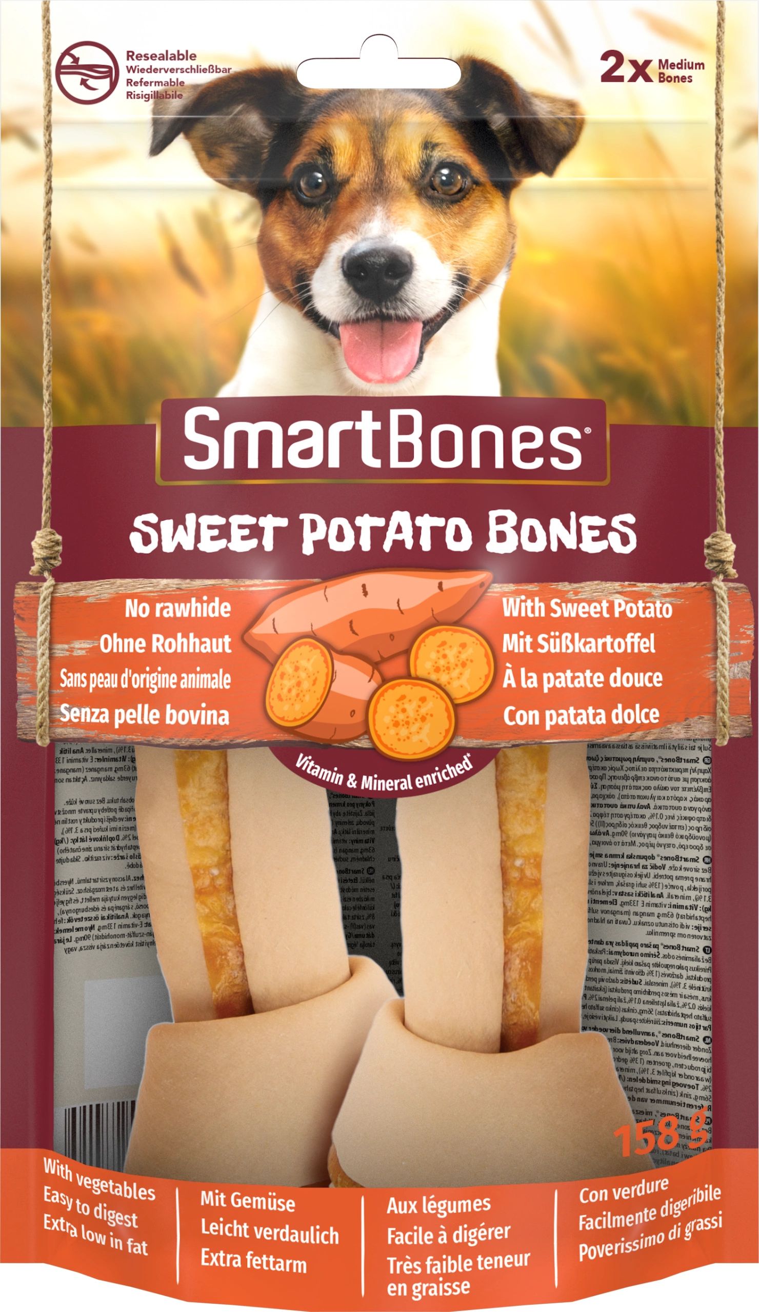 SmartBones Sweet Potato Bones Medium 2szt. [T027415]