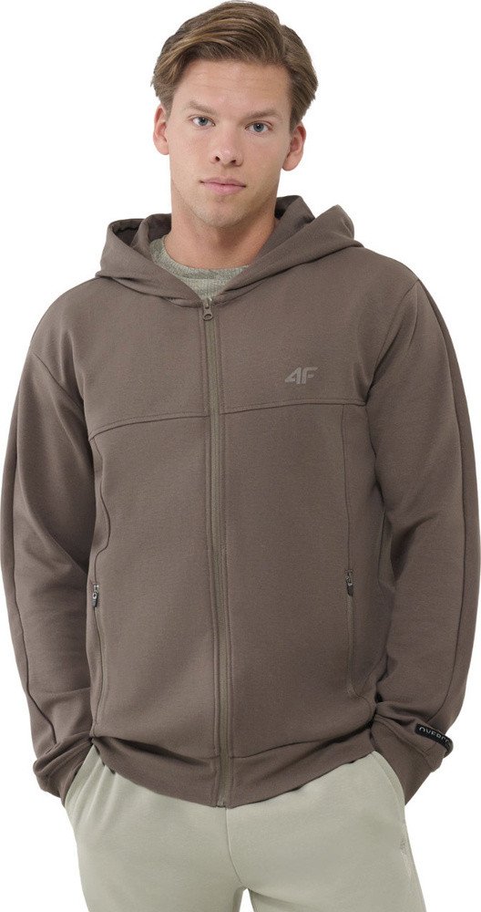 Bluza męska 4F M1537 brązowowa 4FWSS25TSWSM1537 80S S