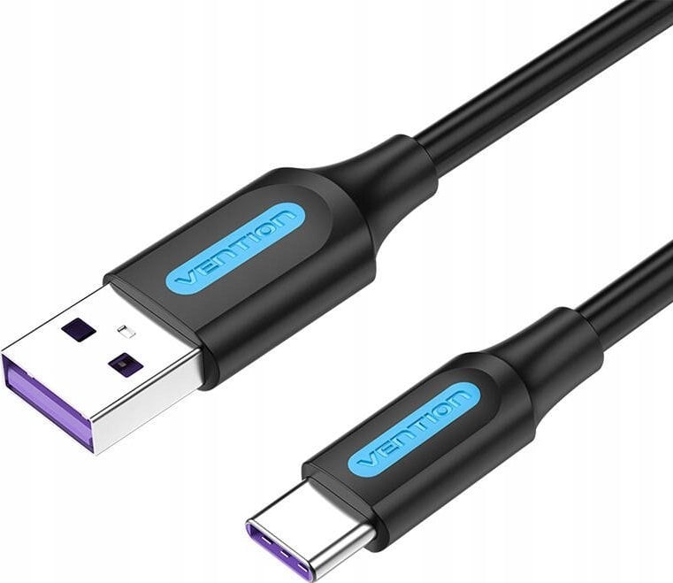 Kabel USB Vention USB-A - USB-C 3 m Czarny (6922794749535)
